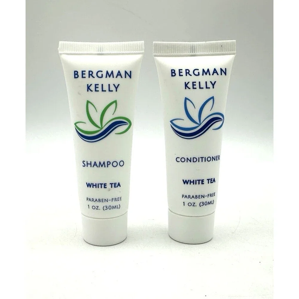 BERGMAN KELLY Travel Size Shampoo & Conditioner 1 fl oz Each White Tea SEALED
